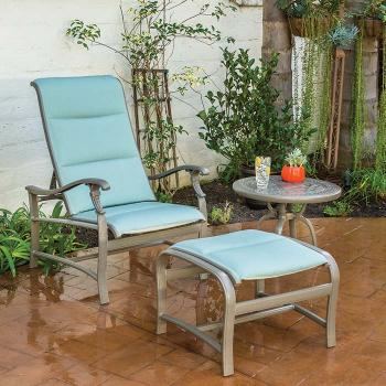 padded sling modern outdoor furniture