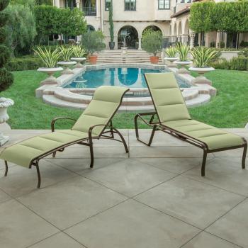 outdoor modern padded sling furniture